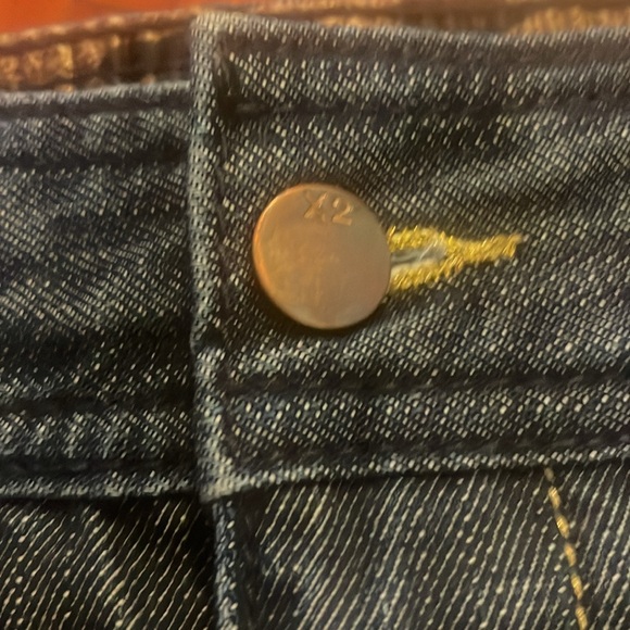 VINTAGE X2 DARK DENIM JEAN MINI SKIRT - Picture 6 of 16